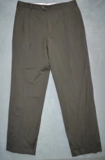 Zanella 100% Wool Bennett Pleated Cuffed Dress Pants Size 36x32