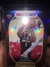 Zion Williamson Nba Hoops 20-21 Gold Artist Proof /10