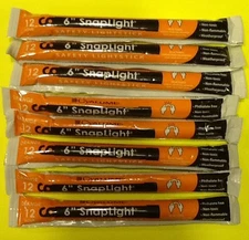 Lot 9 Orange 6" Cyalume 12 Hour  Light Sticks Emergency Survival Hunt EXP 2023