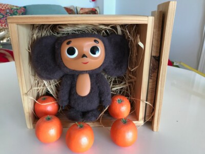 Cheburashka Orange Wooden Box from Japan | eBay
