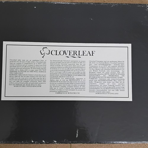 Vintage Cloverleaf Traditional Table Mats Collection Of Homes Cork Back UK - Picture 9 of 11
