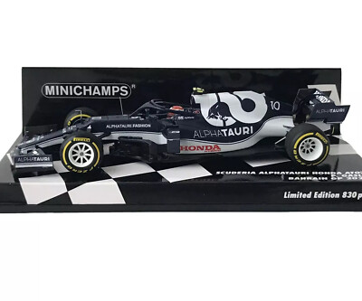 Minichamps 417210110 AlphaTauri Honda AT02 Pierre Gasly F1 Bahrain GP 2021 1:43