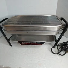 VTG Farberware Open Hearth Rotisserie Broiler Stainless Steel Body W/ Heating 