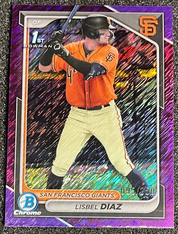 Lisbel Diaz - 2024 Bowman Chrome #BCP-194 Purple Shimmer /250 1st Bowman