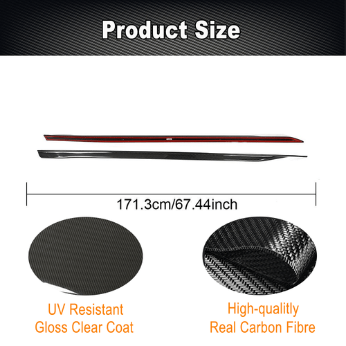 Carbon Seitenschweller Ansätze Side Skirts Für BMW 5er G60 520i G61 I5 M60 24UP - Picture 5 of 10