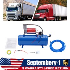 Air Horn Compressor 6l Tank Pump 150 Psi For Air Horn Car Train Truck Boat