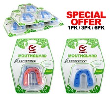 Gel Gum Mouth Guard Teeth Grinding Shield Case Boxing MMA Sports Mouth Piece FDA