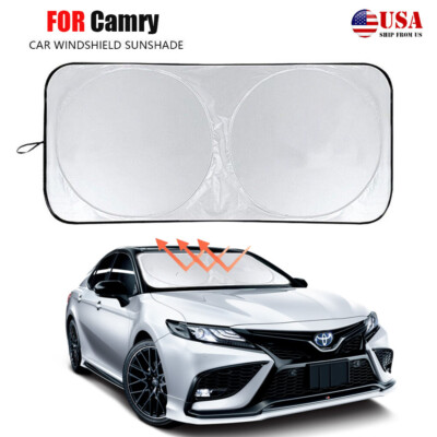 For Toyota Camry Accessories Car UV Block Visor Front Windshield Sun Shade Cover