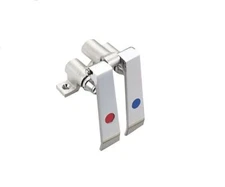 NSFCommercial Stainless Steel Dual Knee Pedal Control for Hands-Free Sink Faucet