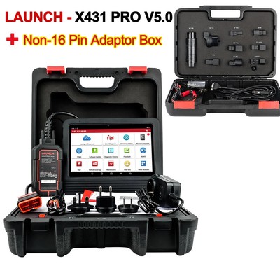 X431 PRO V5.0 Car Diagnostic 8''inch Auto OBD2 Scanner CAN FD/ DOIP SGW All