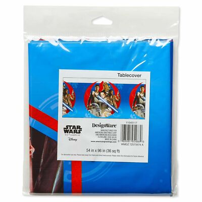 Star Wars 8 The Last Jedi Kids Birthday Party Tablecloth 54in