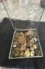 Lot 50+ Vintage Military Uniform Buttons. Civil War, WWI, WWII + Antq Glass Case