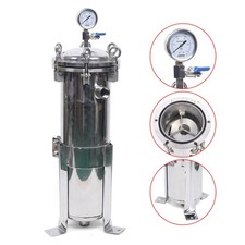 150 PSI 304 Stainless Steel Bag Filter Housing With Mesh Basket DN25 4 Bag