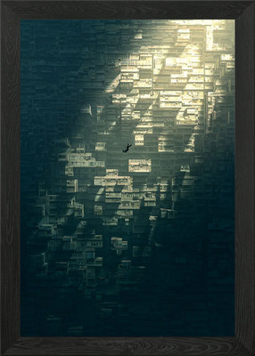 Fading Into Rock Bottom Gerahmtes Wandbild Poster Leinwanddruck Bild