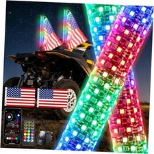 2PCS 3FT Fat Whip Lights UTV Whip Lights with Rocker Switch,High 3FT-2PCS