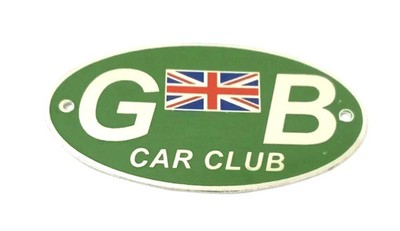Flag Front Hood Bonnet Badge (Metal) FITS Vintage Car ''GB'' Great Britain