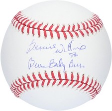 Bernie Williams New York Yankees Signed Baseball with "Bern Baby Bern" Insc