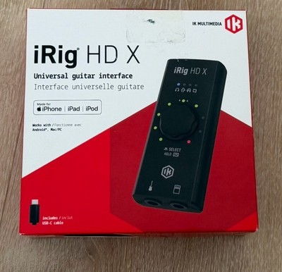 IK Multimedia iRig HD X Universal Guitar/Livestreaming Audio Interface