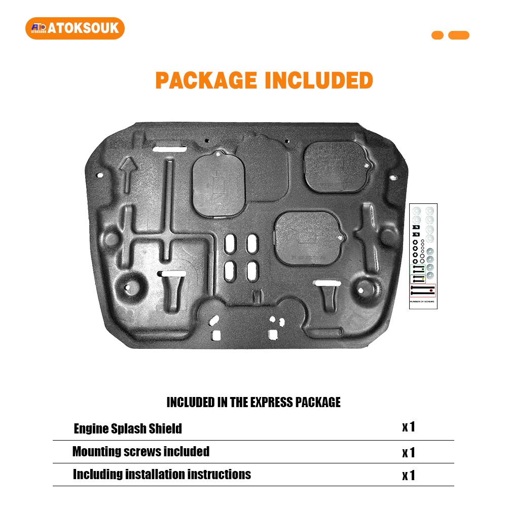 For Honda Civic 2022-2023 Heavy-duty Engine Shield Skid Plate Engine Cover