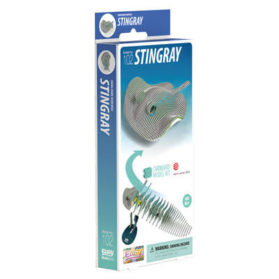 Eugy Stingray 3D Artisanat Carton Modèle Kit Enfants Créatif Puzzle Âge 6+