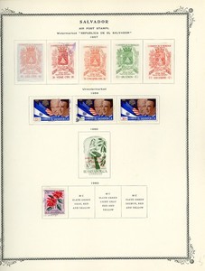 EL SALVADOR Selections on Scott Specialty Album Page Lot #62 - SEE SCAN - $$$