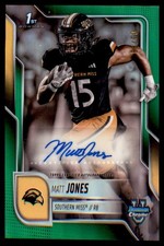 2025 Bowman Chrome U Matt Jones  Green Refractor Autograph #Bca-Mj /99