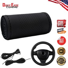 Car Steering Wheel Protector Anti Slip Stitch On Wrap Cover