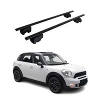 DachträGer GrundträGer FüR Mini Countryman R60 2010-2016 75Kg Stahl Schwarz 2X