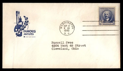 Mayfairstamps US FDC 1940 Daniel Chester French First Day Cover aax_25293