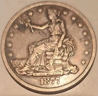 1877‑S Trade Dollar • 90% Silver • U.S. American Mint • Seated Liberty