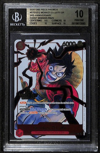 Monkey.D.Luffy (3rd Anniversary Winner) graded BGS 10 for sale on eBay