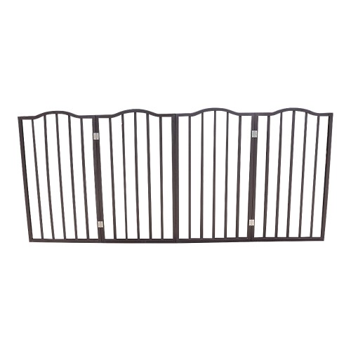 Freestanding Foldable Pet Gate for Doorways Stairs and Indoor Use