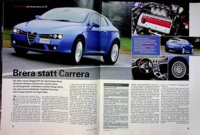 Sport Auto 12/2005 Alfa Romeo Brera 3.2 JTS mit 260PS im Fahrbericht auf 2 Seite
