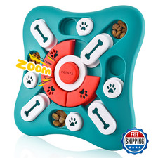 PETSTA Dog Puzzle Treat Dispenser Interactive Enrichment Toy Brain Stimulation