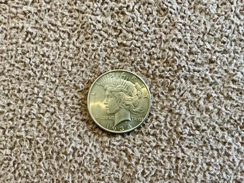 1934 P Peace 90% Silver Dollar  Nice  UNC