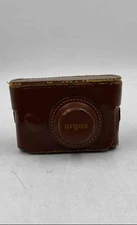 Vintage Argus C3 35mm Coated Cintar Film Rangefinder Camera With Leather Case