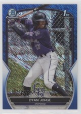 2023 Bowman Chrome Prospects Blue Shimmer Refractor /150 Dyan Jorge #BCP-22 0q3
