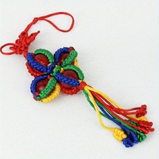 1X Buddhist Vajra Knot Hand-woven Car Hanging Chinese knot Home Party Decoration