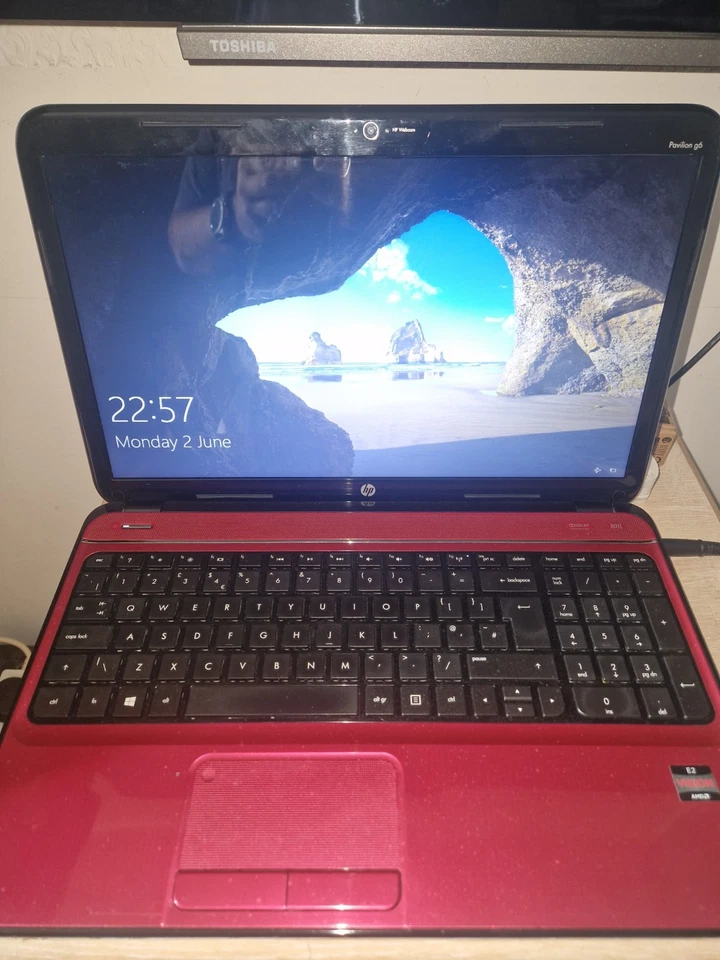 HP PAVILION G6 15.6" LAPTOP  i5 4GB  RED  - Image 2 of 4