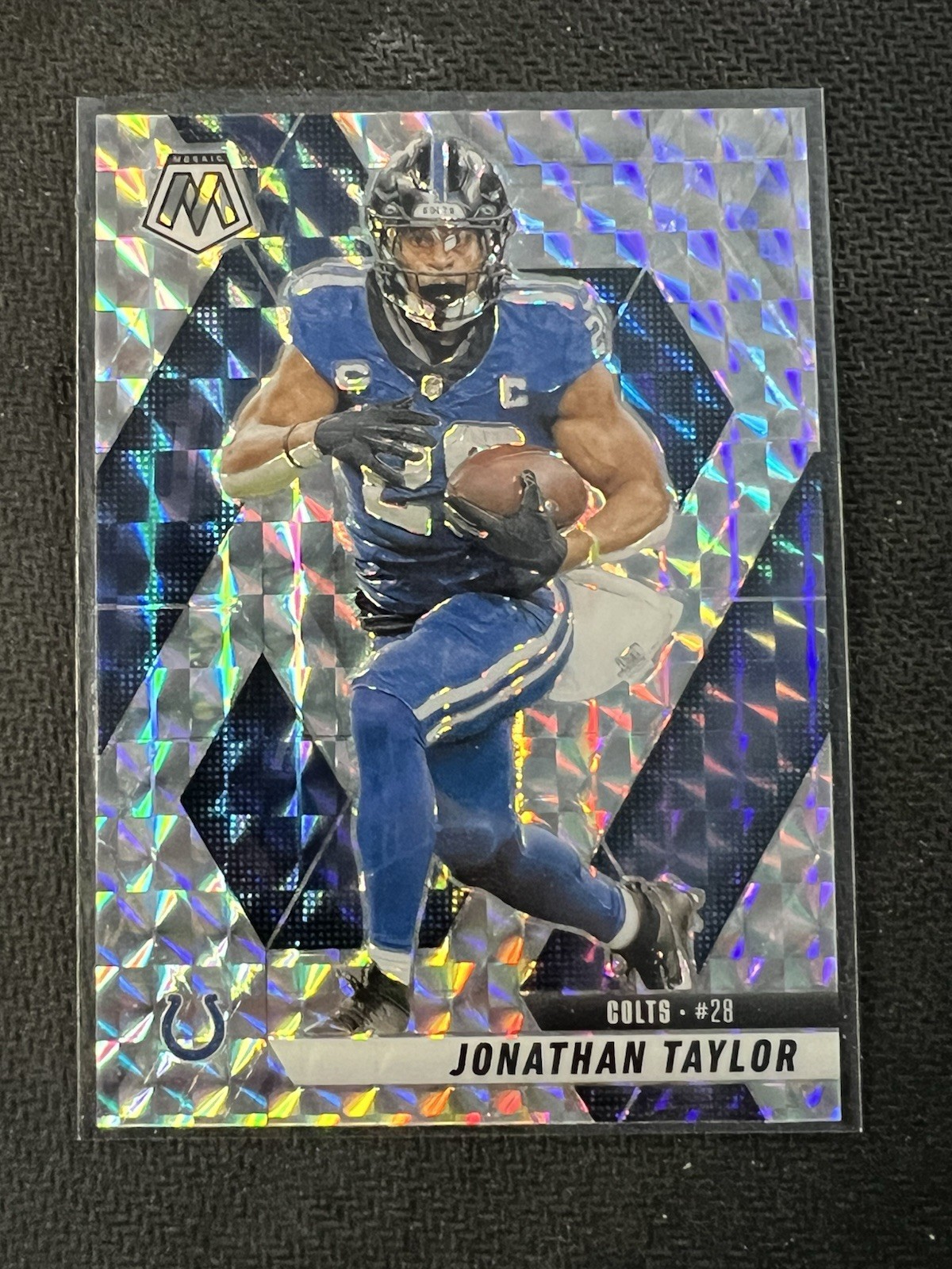 2025 Panini Mosaic - Jonathan Taylor - #235  SILVER PRIZM SP Colts