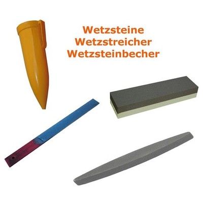 Schleifstein Abziehstein Wetzstein Sense schärfen Wetzsteinbecher Wetzstreicher