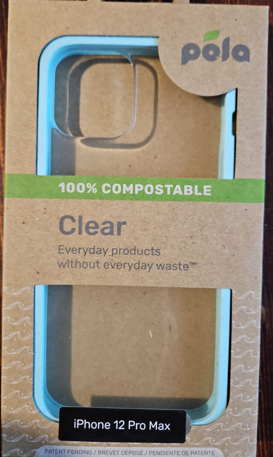 Pela Eco-Friendly Case, Apple iPhone 12 Pro Max Purist Blue/Clear, Compostable