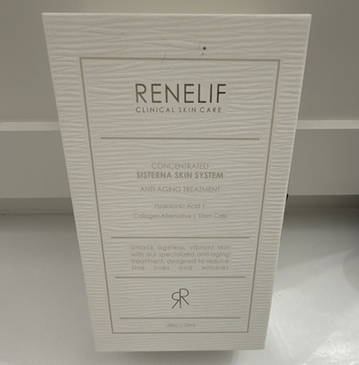 RENELIF Sisterna Skin System Anti-Aging Face Treatment HA Stem Cells 0.68 oz