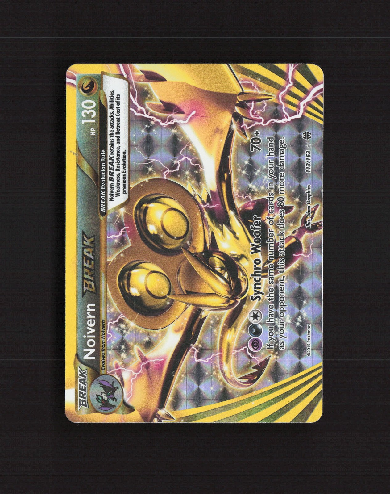 Noivern BREAK 113/162 BREAKthrough Full Art Ultra Rare Holo Pokemon Card MP