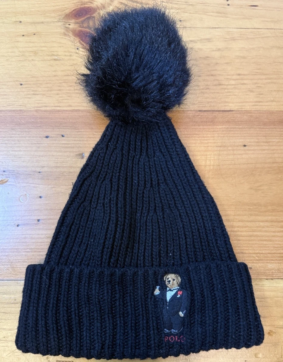Polo Ralph Lauren Pom Cable Knit Winter Hat navy blue new One Size Women’s Polo Ralph Lauren One Size Hats for Women for sale | eBay main image 2