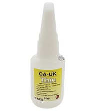 CA-UK Thin Cyanoacrylate Instant Adhesive, Low Viscosity, 20g