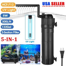 UV Sterilizer Filter Light For Aquarium Fish Pond Tank Clean Lamp Clarifier Pump