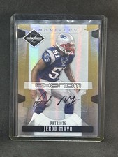 2008 Leaf Limited Phenoms Spotlight  /10 Jerod Mayo Auto #246 Rookie RC Sh