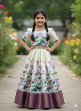 Readymade kids girls lehenga choli party wear eid indian girls designer dress