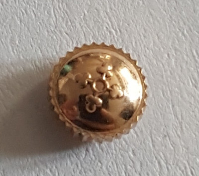 Cortebert Gold Plated Water Resistant Crown